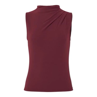 Abbildung von pieces Stehkragenshirt PCMADISON SL DRAPED TOP NOOS BC