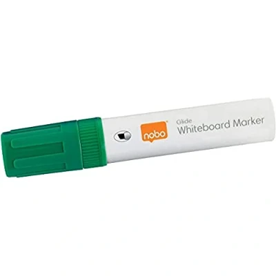 Abbildung von Nobo Glide Drywipe Whiteboardmarker Set, 4 Stück, Breite 10 mm Spitze, Grün, 1915391