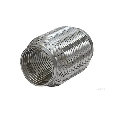Abbildung von INTERLOCK Flexrohr, Flexteil Flexibles Rohr Auspuff, Hosenrohr Flexstück aus Edelstahl. HD QUALITÄT mit gestärkter Bauweise (Doppelwand System &gt; Stoßfest und flexibel) (Ø 75mm x 100mm)