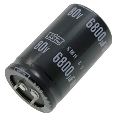 Abbildung von Elko Kondensator radial 6800µF 80V Snap In Elektrolytkondensator bis zu 85C 6800uF Electrolytic Capacitor from United Chemi Con