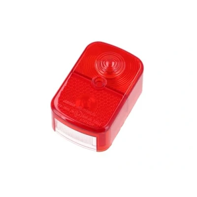 Abbildung von Rücklichtkappe eckig, rot Simson KR51/1 Schwalbe, SR4 1 Spatz, 2 Star, 3 Sperber, 4 Habicht