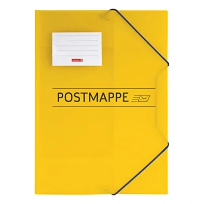 Abbildung von NEU Postmappe aus Kunststoff, DIN A4, mit Gummizug