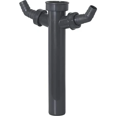 Abbildung von Cornat Rezyklat Verstellrohr 1 1/2 Zoll x 40 mm 250 Länge Mit zwei Geräteanschlüssen Hergestellt aus recycelten Kunststoffen Made in Germany Qualität / Siphon Tauchrohr T356204R
