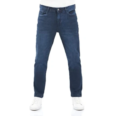Abbildung von riverso Jeans Herren Stretch lang Straight Fit RIVChris Jeanshose Hose Blau w34, Farbe:Dark Blue Denim (D233), Größe:34W / 34L