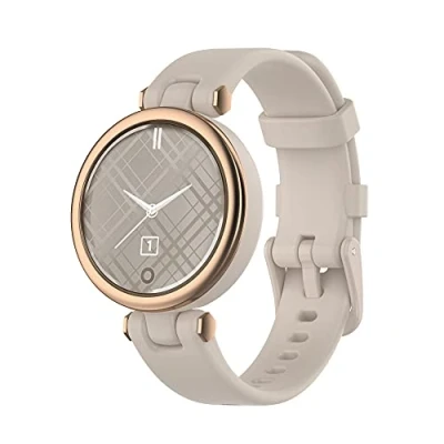 Abbildung von Yikamosi Kompatibel mit Garmin Lily Armband,Schnellverschluss Weiches Silikon rostfreiem Metallverschluss Ersatzbänder für Lily,Khaki