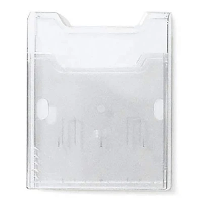 Abbildung von Exacompta 65158D Kunstoff Wandprospekthalter Exacryl DIN A4 hoch 1 Fach fertig aufgebaut ohne Befestigungselemente 26mm tief transparent