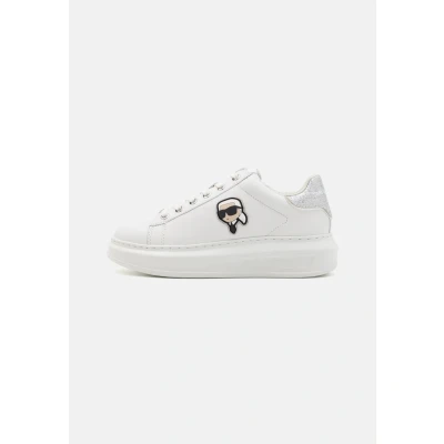 Abbildung von KARL Lagerfeld Kapri LACE Sneaker low, Damen, Größe: 38, White/silver Schuhe