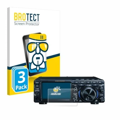 Abbildung von BROTECT Schutzglas für Yaesu FT 710 (3 Stück) Schutzfolie Panzer Folie Glas [Extrem Kratzfest 9H, Anti Fingerprint, Ultra Transparent]