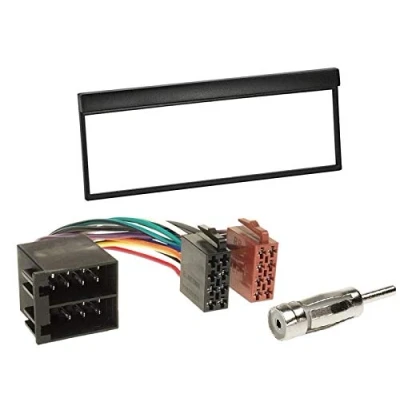 Abbildung von 1 Din Radio Einbauset Blende Radioanschlusskabel Antennenadapter für Skoda Fabia (6Y) 1999 2004