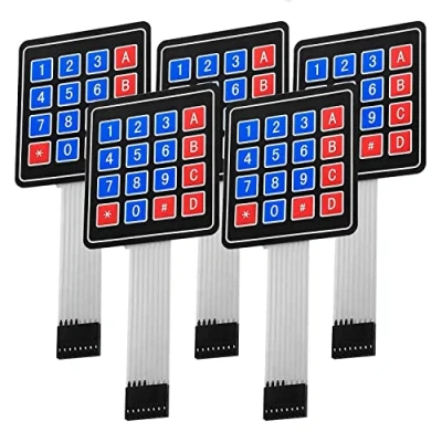 Abbildung von AZDelivery 5 x 4x4 Matrix Array Keypad Tastenfeld Tastatur kompatibel mit Arduino inklusive eBook!