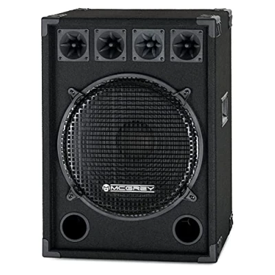 Abbildung von McGrey DJ 1522 PA Lautsprecher Box 38cm (15“) Subwoofer 800W (Passiv, 2 Wege System, Holzgehäuse, 35mm Flansch)