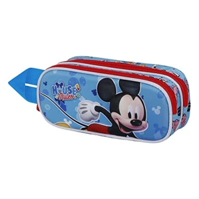 Abbildung von Micky Maus House 3D Doppelfedermäppchen, Blau