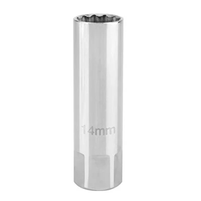 Abbildung von Hlyjoon 14mm Magnetische Dünnwandige Zündkerzensteckschlüssel Demontage Fit für Auto