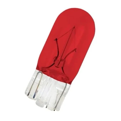 Abbildung von BIRNE 24V 5W T10 ROT W2.1x9.5D W5W WEDGE GLÜHBIRNE AUTO LKW BLINKER GLASSOCKEL STOPLICHT RÜCKLICHT BREMSLICHT INNENBELEUCHTUNG GLÜHLAMPE