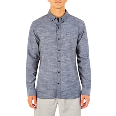 Abbildung von Hurley Herren Hemden M ONE&amp;ONLY Woven L/S, Black, S, 894999