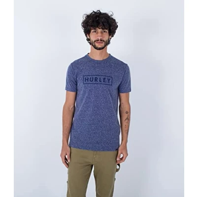 Abbildung von Hurley Oceancare Outline Textured SS Tshirt print, Herren, Größe: Small, Obsidian