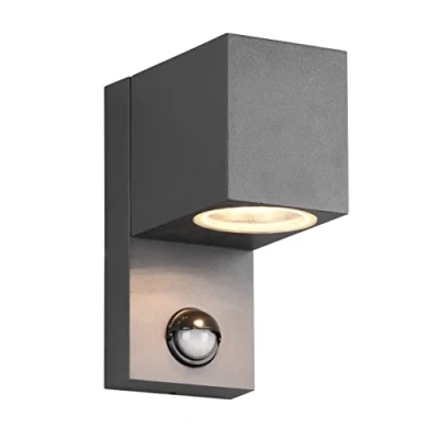 Abbildung von Trio Leuchten Außen Wandleuchte Roya 204260242, Aluminium Druckguss anthrazit, exkl. 2x GU10