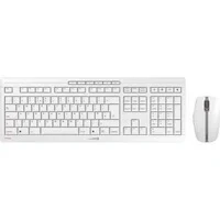Abbildung von CHERRY STREAM DESKTOP RECHARGE, Kabelloses Tastatur Maus Set, UK Layout (QWERTY), 2,4 GHz Funk, Leiser Tastenanschlag, Wiederaufladbar, Weiß Grau