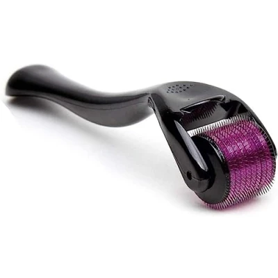 Abbildung von Titan Mikronadel Dermaroller, Hautpflege für das Gesicht, gegen Gesichtsfalten, Haarausfall, Dehnungsstreifen, Haarnachwuchs, Mikronadeln Dermaroller Kit mit Etui, 3,0 mm, AG540
