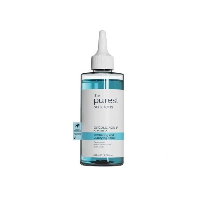 Abbildung von The Purest Solutions Toner Peeling&amp;klärendes Gesichtswasser Glykolsäure 5% AHA+BHA Gleichgewicht