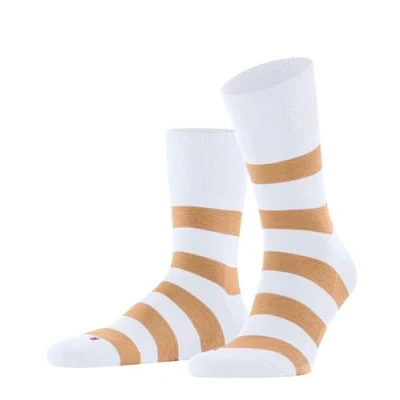 Abbildung von Falke Block Stripe Socken, Größe: 44 45, White