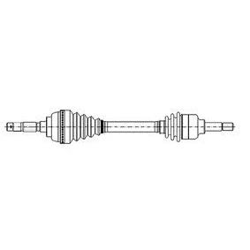 Abbildung von METELLI 17 0217 Antriebswelle 594mm 84mm CITROËN: Berlingo / First I, Xsara Picasso, I Kastenwagen