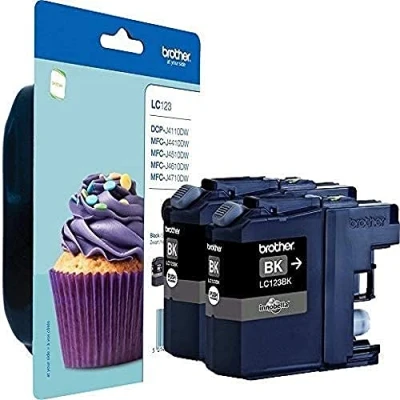Abbildung von Brother LC 123BKBP2 Druckerpatrone 2x Schwarz Multipack