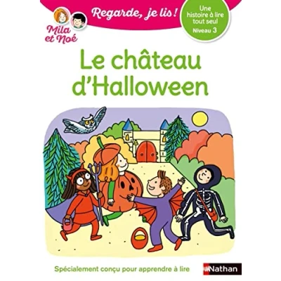 Abbildung von Regarde je lis! Une histoire à lire tout seul Mila et Noé le château d&#039;Halloween Niveau 3