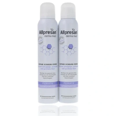 Abbildung von Allpresan Derma med Repair Schaum Creme PSORIATIX INTENSIVPFLEGE Zur Pflege der Haut bei Psoriasis (Schuppenflechte) 200 ml (2er Pack)