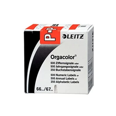 Abbildung von Leitz 66251000 Orgacolor Buchstabensignal P, 250 Stück, rot