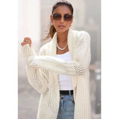 Abbildung von LASCANA Cardigan aus weicher Strickware