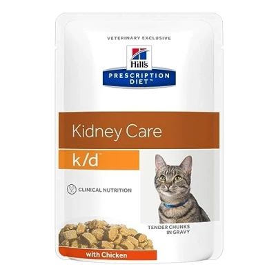Abbildung von Hills Prescription Diet Feline K/D Kidney Care Huhn 12x85 gr...