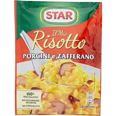 Abbildung von 5x Star Risotto cremoso porcini e zafferano cremiges Reis mit Steinpilze und Safran 175g 100% italienisch Fertiggerichte
