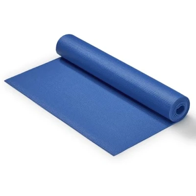 Abbildung von Sunny Health &amp; Fitness Yogamatte, rutschfeste Trainingsmatte für Yoga, Pilates, Stretching, Boden und Fitnesstraining zu Hause, Blau NO. 031 B
