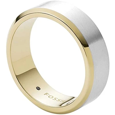 Abbildung von Fossil Ring Für Männer Kleid, Breite: 7.3mm Silber Edelstahl Ring, JF03726998
