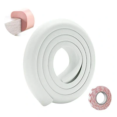 Abbildung von SONARIN Baby Safety Kantenschutz,2M / 6,6ft Eckenschutz Möbel Tischkantenschutz L Förmige mit starkem Klebeband, Kinderschutz Stoßschutz für Scharfe Ecken &amp; Tischschutz(Weiß)