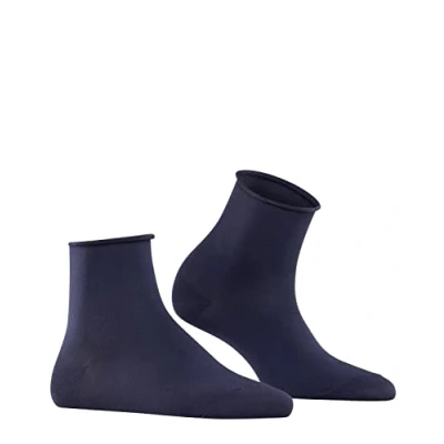 Abbildung von FALKE Damen Kurzsocken Cotton Touch W SSO Baumwolle einfarbig 1 Paar, Blau (Dark Navy 6379), 35 38