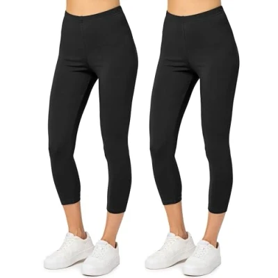 Abbildung von Merry Style Leggings Caprihose Damen 3/4 Hosen MS10 199 (2 tlg) aus Baumwolle
