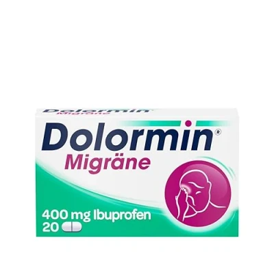 Abbildung von Dolormin Migr�ne 400 mg Ibuprofen bei Migr�nekopfschmerzen 20 St