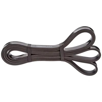 Abbildung von Amazon Basics Fitnessband, Widerstandsband, 1,9 cm (14 27 kg), Schwarz