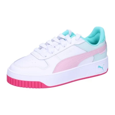Abbildung von Puma Carina Street JR Unisex Sneaker low für Kinder, Größe: 38.5, White/rose mauve/aquatic Schuhe