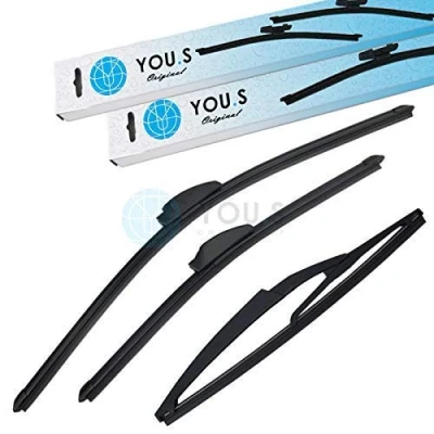 Abbildung von YOU.S SCHEIBENWISCHER SET VORNE + HINTEN 600 450 290 mm (3 Stück)