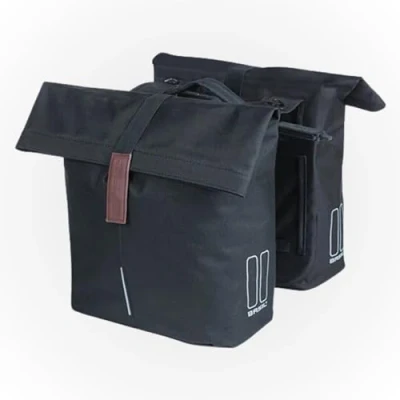 Abbildung von Doppelpacktache Basil City MIK 28 32 Liter 30 X 18 49 Cm Schwarz