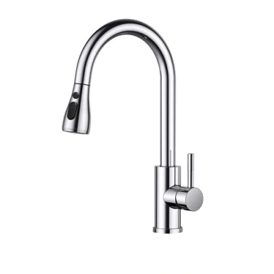 Abbildung von FORIOUS Wasserhahn Küche, Hochdruck Küchenarmatur mit Herausziehbarer Brause Ausziehbar Armatur, Mischbatterie Spültischarmatur Küche Küchenarmaturen, 360 Schwenkbar, Polierter Chrom