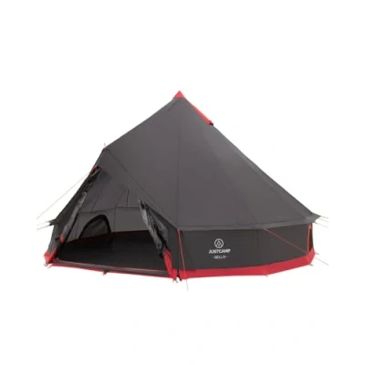Abbildung von JUSTCAMP Bell 8 Tipi Zelt für Gruppen, Familien oder Camping bis zu Personen, Grau