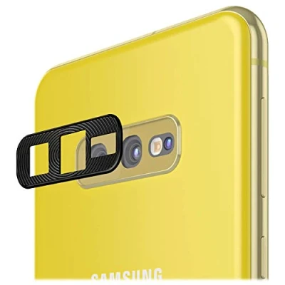 Abbildung von mtb more energy® Kamera Schutz Protector aus Aluminium für Samsung Galaxy S10e (SM G970, 5.8&#039;&#039;) Schwarz Case Armor Rückseiten Cam Linse Back