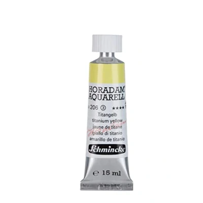 Abbildung von Schmincke HORADAM® AQUARELL feinste Künstler Aquarellfarben, Titangelb 15 ml