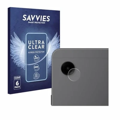 Abbildung von Savvies 6 Stück Schutzfolie für Samsung Galaxy Tab A9 WiFi (NUR Kameraschutz) Displayschutz Folie Ultra Transparent