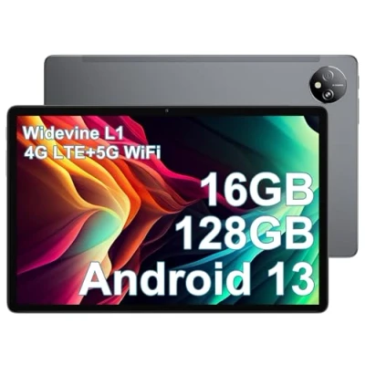 Abbildung von Blackview Tab80 Tablet 10 Zoll, Android 13,16GB RAM + 128GB ROM(1TB TF), Octa core, 4G LTE 5G WiFi PC,1280x800 HD+IPS, 13MP+8MP Kamera 7680mAh Typ C/Face ID/GPS/BT5.0/OTG