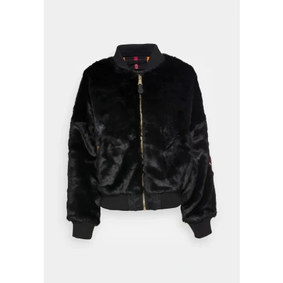 Abbildung von Alpha Industries MA 1 OS Fur Wmn Bomberjacke für Damen Black